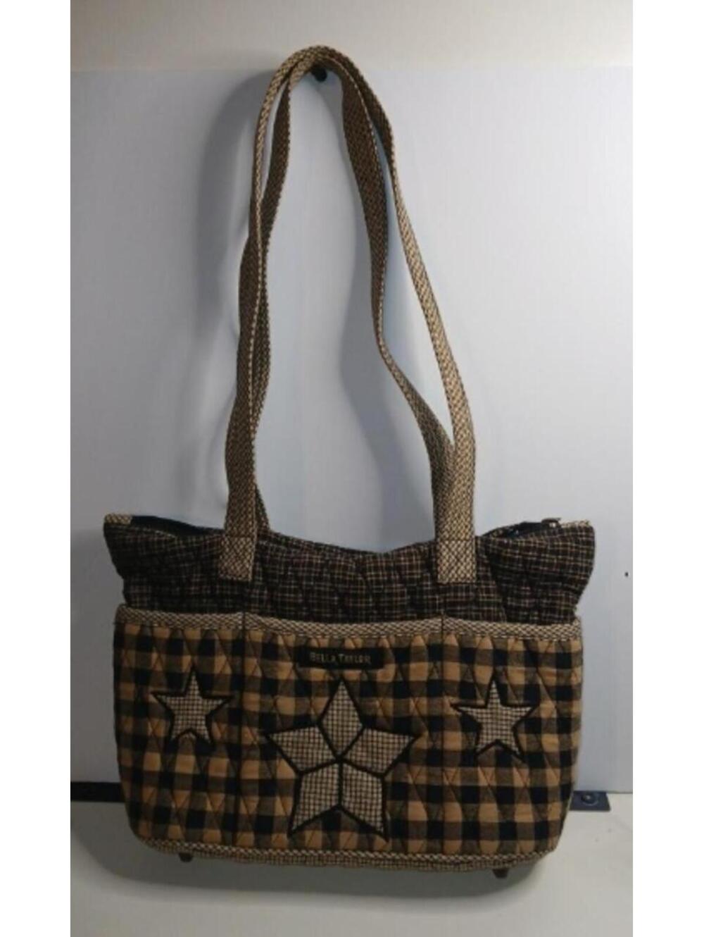 Bella Taylor Quilted Shoulder Bag with Star Appliques